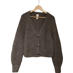H&M  Alpaca Blend Chunky Knit Cardigan